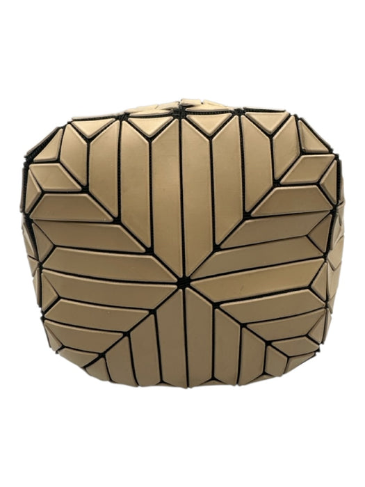 Bao Bao Issey Miyake Beige & Black PVC Shoulder Strap Geometric Folding Bag Beige & Black / S