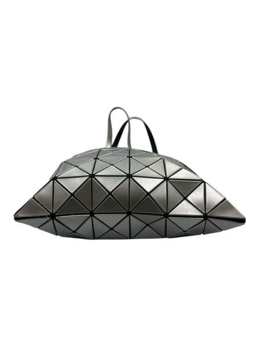 Bao Bao Issey Miyake Silver PVC Shoulder Strap Geometric Folding Bag Silver / M