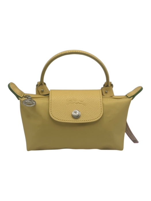Longchamp Yellow Nylon & Leather Crossbody Strap hand bag Bag Yellow / XS