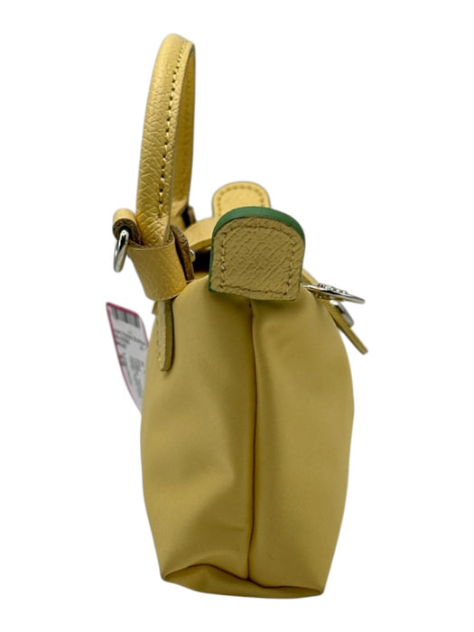 Longchamp Yellow Nylon & Leather Crossbody Strap hand bag Bag Yellow / XS