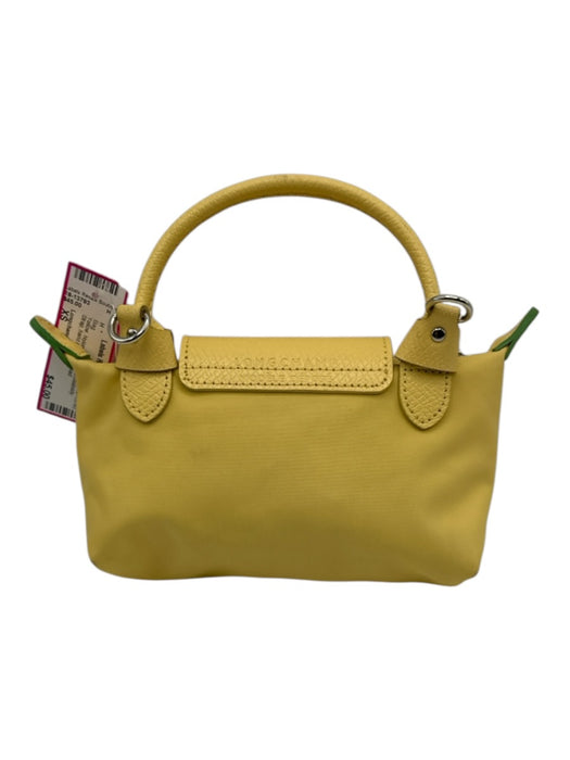 Longchamp Yellow Nylon & Leather Crossbody Strap hand bag Bag Yellow / XS