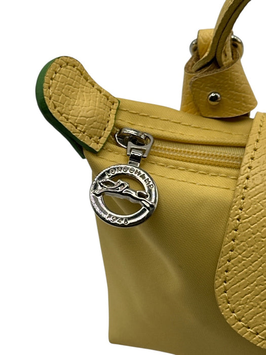 Longchamp Yellow Nylon & Leather Crossbody Strap hand bag Bag Yellow / XS