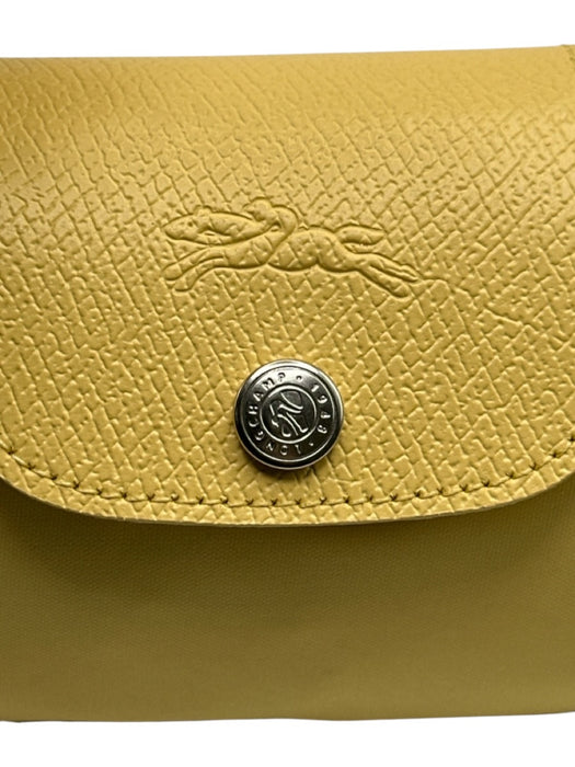 Longchamp Yellow Nylon & Leather Crossbody Strap hand bag Bag Yellow / XS