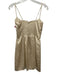 Reformation Size 4 Champagne Gold Silk Sleeveless Shimmer Above knee Dress Champagne Gold / 4