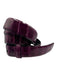Donna Karan Purple Crocodile Leather Belts Purple / L
