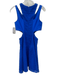 Sachin & Babi Size 2 Blue Cotton Sleeveless Fabric Block Cut Outs Mini Dress Blue / 2