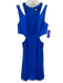 Sachin & Babi Size 2 Blue Cotton Sleeveless Fabric Block Cut Outs Mini Dress Blue / 2