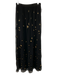 Caballero Size S Black & Gold Viscose Abstract Micropleated Maxi Skirt Black & Gold / S