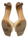 Salvatore Ferragamo Shoe Size 9 Cream White Leather open toe Buckle Mule Pumps Cream White / 9