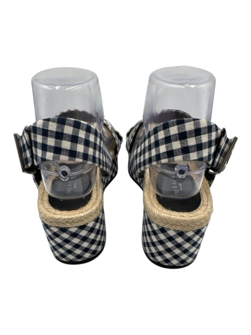 Rag & Bone Shoe Size 40 Navy & white Leather & Textile open toe Espadrille Navy & white / 40