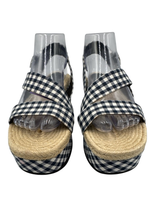 Rag & Bone Shoe Size 40 Navy & white Leather & Textile open toe Espadrille Navy & white / 40