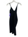 Chloe Kristyn Size Small Black Rayon Blend Spaghetti Strap Cut Out Dress Black / Small