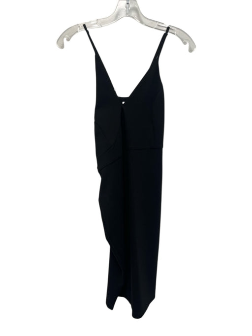 Chloe Kristyn Size Small Black Rayon Blend Spaghetti Strap Cut Out Dress Black / Small