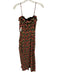 Elliatt Size Medium Pink, Green, Navy Polyester Blend Spaghetti Strap Dress Pink, Green, Navy / Medium
