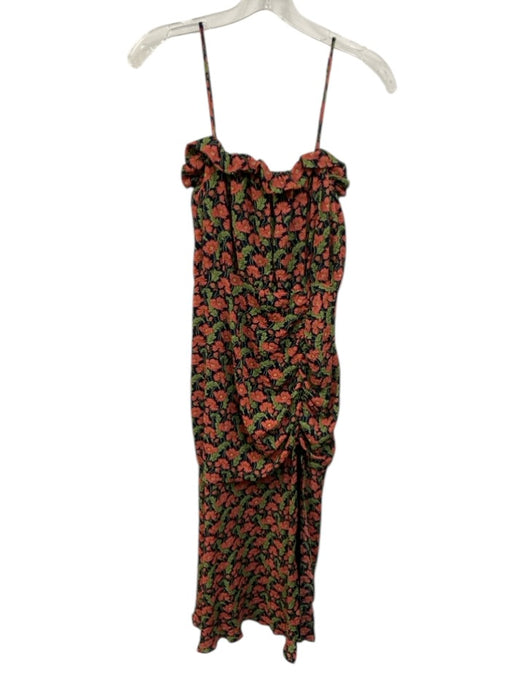 Elliatt Size Medium Pink, Green, Navy Polyester Blend Spaghetti Strap Dress Pink, Green, Navy / Medium