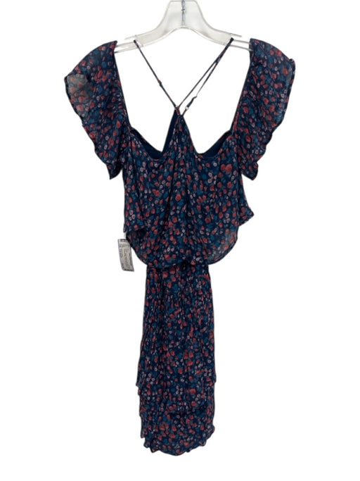 Zadig & Voltaire Size Est Small Blue, Pink, Red Spaghetti Strap Floral Dress Blue, Pink, Red / Est Small