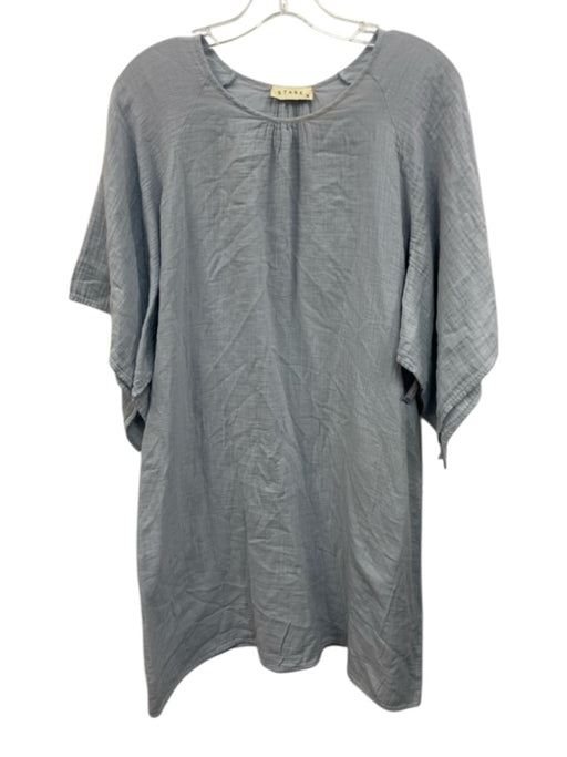Stark X Size XS Baby Blue Cotton Split Sleeve Gauze Dress Baby Blue / XS