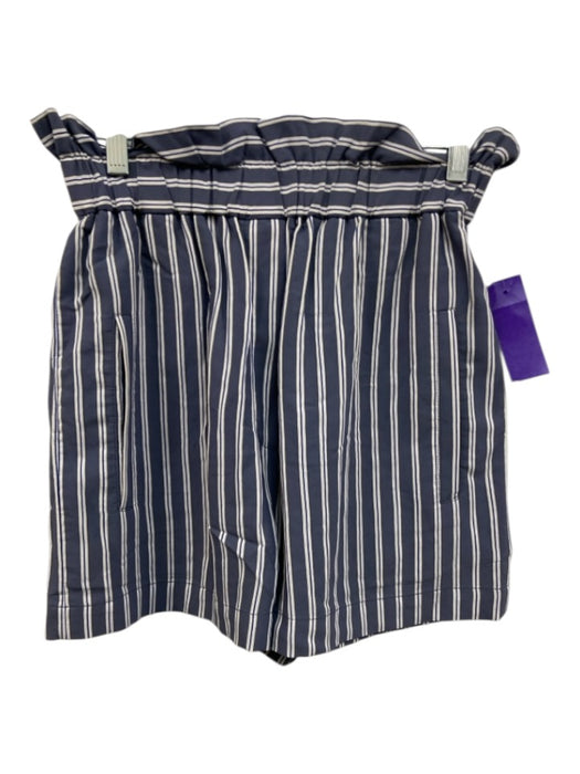 Tibi Size xs/2 Blue & White Viscose Spaghetti Strap Variegated Stripes Short Set Blue & White / xs/2