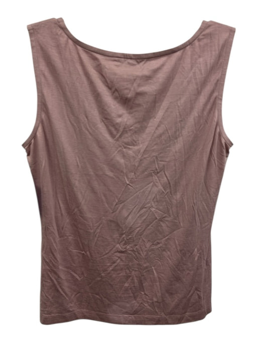 St John Size Small Dusty Purple Modal Blend Sleeveless Button Detail Top Dusty Purple / Small