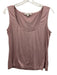 St John Size Small Dusty Purple Modal Blend Sleeveless Button Detail Top Dusty Purple / Small