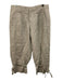 Kal Rieman Size 8 Taupe Linen Mid Rise Wide Leg Tie Detail Pants Taupe / 8