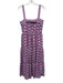 Silka Size S Purple, Green & Pink No Fabric Tag Sleeveless Geometric Dress Purple, Green & Pink / S