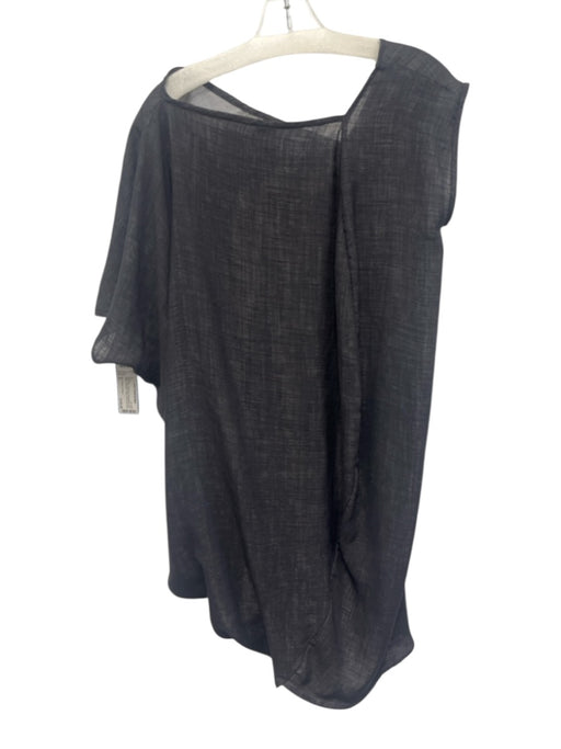 Zero + Maria Cornejo Size 6 Dark Gray Polyester Asymmetrical One Sleeve Dress Dark Gray / 6
