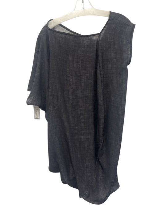 Zero + Maria Cornejo Size 6 Dark Gray Polyester Asymmetrical One Sleeve Dress Dark Gray / 6