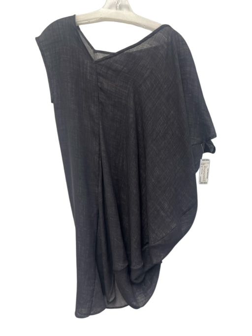 Zero + Maria Cornejo Size 6 Dark Gray Polyester Asymmetrical One Sleeve Dress Dark Gray / 6