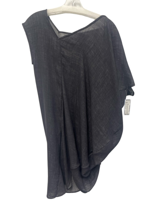 Zero + Maria Cornejo Size 6 Dark Gray Polyester Asymmetrical One Sleeve Dress Dark Gray / 6