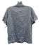 Mille Resort & Travel Size XS Blue & White Cotton Chambray Polka Dot Ruffle Top Blue & White / XS