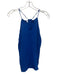 S'edge Size L Blue Cotton Gauze Tie Back Sleeveless High Neck Top Blue / L