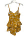 Caroline Constas Size S Yellow & White Cotton Blend Floral Silouhette Romper Yellow & White / S