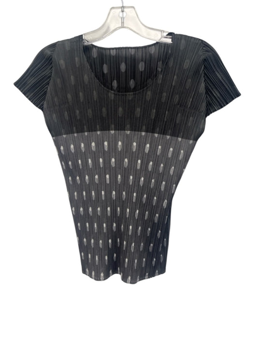 PLEATS PLEASE ISSEY MIYAKE Size 4 Green Gray Polyester Accordion Pleats Top Green Gray / 4