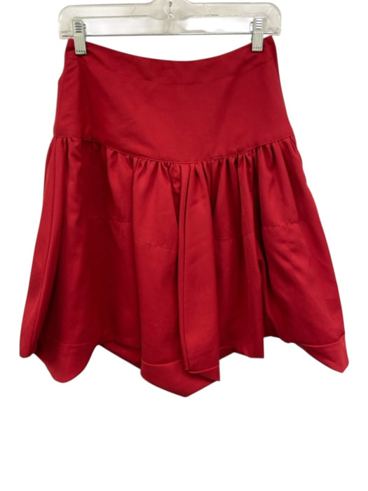 Comme des Garcons Size Est M/L Red No Fabric Tag Gathered Snap Detail Top Red / Est M/L
