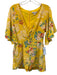 Yumi Kim Size S Yellow, Green & Multi Silk Floral V Neck Knot Detail Romper Yellow, Green & Multi / S
