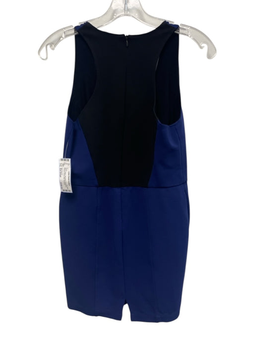 Yigal Azrouel Size Est Small Navy & Black Sleeveless Racerback Mini Dress Navy & Black / Est Small