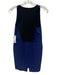Yigal Azrouel Size Est Small Navy & Black Sleeveless Racerback Mini Dress Navy & Black / Est Small