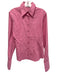 Anne Fontaine Size 44 Pink Cotton Blend Long Sleeve Button Front Collar Top Pink / 44