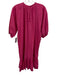 A Piece Apart Size 2 Hot pink Cotton Half Sleeve Elastic Gathered Tiered Dress Hot pink / 2