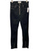 Reformation Jeans Size 27 Black & White Cotton Denim High Rise Kick Flare Jeans Black & White / 27