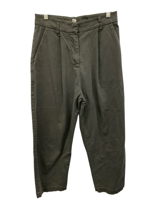 YMC Size Small Gray Cotton Blend High Rise Pleated Tapered Pockets Pants Gray / Small