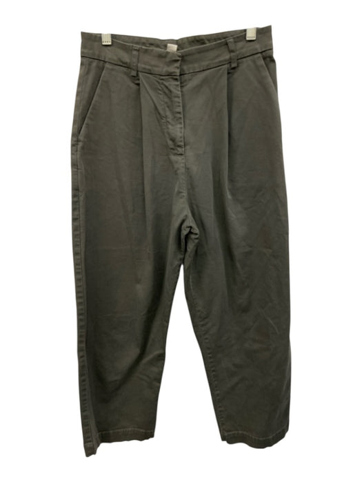 YMC Size Small Gray Cotton Blend High Rise Pleated Tapered Pockets Pants Gray / Small