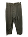 YMC Size Small Gray Cotton Blend High Rise Pleated Tapered Pockets Pants Gray / Small