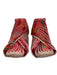 Vibram Shoe Size 8 Pink, Green, Beige Textile Round Toe Abstract Print Sandals Pink, Green, Beige / 8