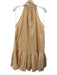 Zimmermann Size 0 Cream Beige & Orange Cotton Seersucker Polka Dot Dress Cream Beige & Orange / 0