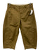 Maeve Size 00P Khaki Green Cotton Blend Pocketed Cropped Hook & Zip Fly Pants Khaki Green / 00P