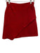 Maje Size 36 Red Viscose Blend Scrunch Detail Paneled Back Zip Mini Skirt Red / 36