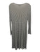Weekend Max Mara Size M Black & Cream White Viscose Gingham Long Sleeve Dress Black & Cream White / M