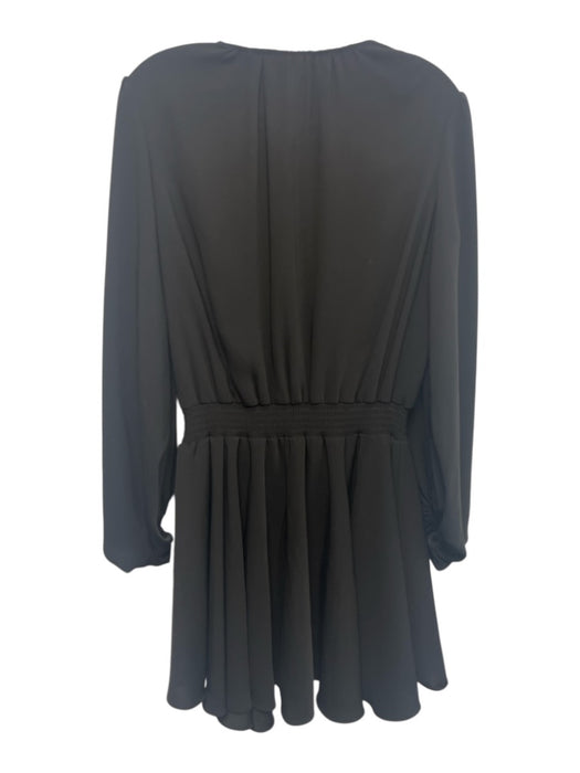Anna Cate Size XS Black Polyester Long Balloon Sleeve Elastic Waistband Dress Black / XS